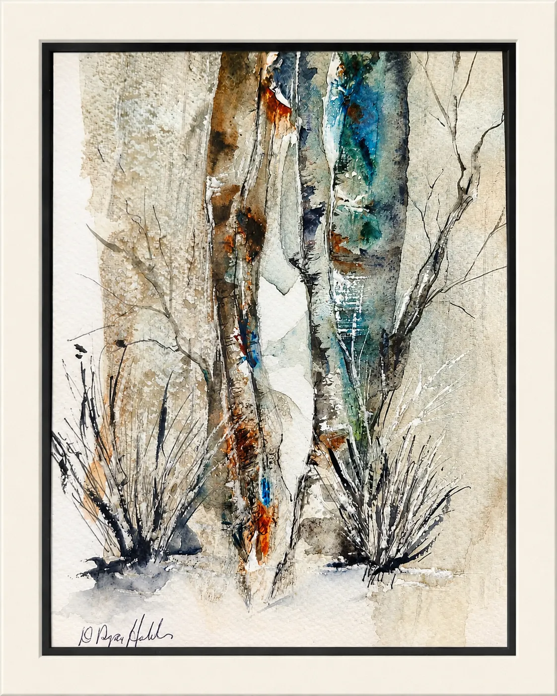 Bark and Winter Brush