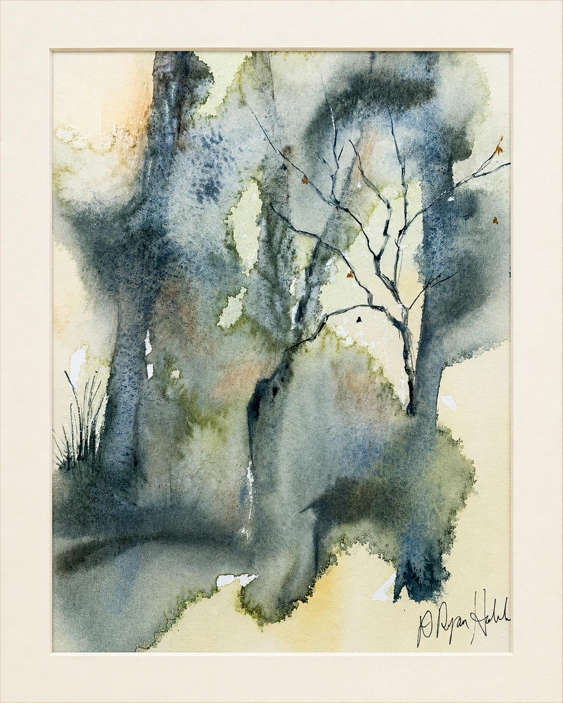 Blue Winter Trees