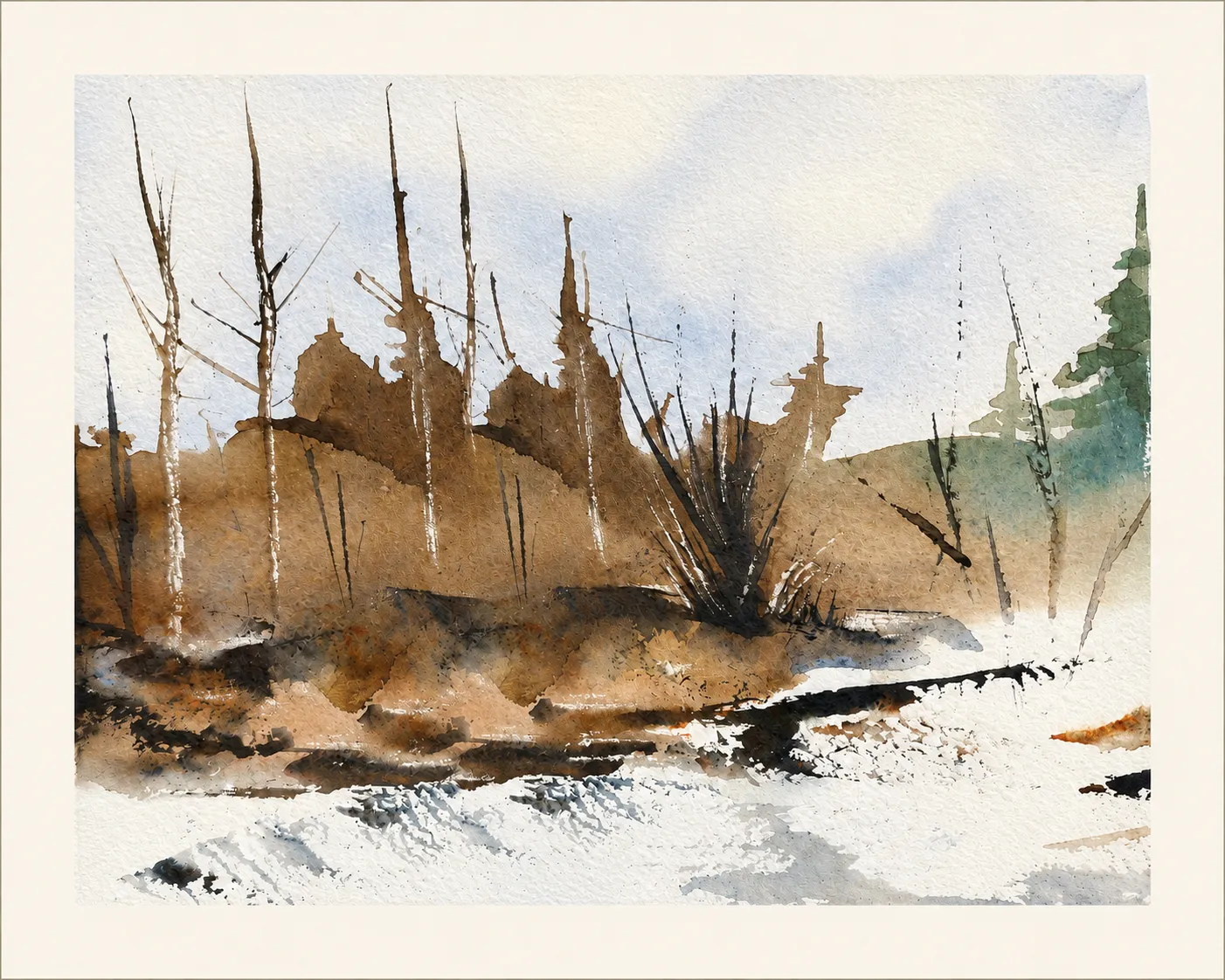 Brush Along the Bank