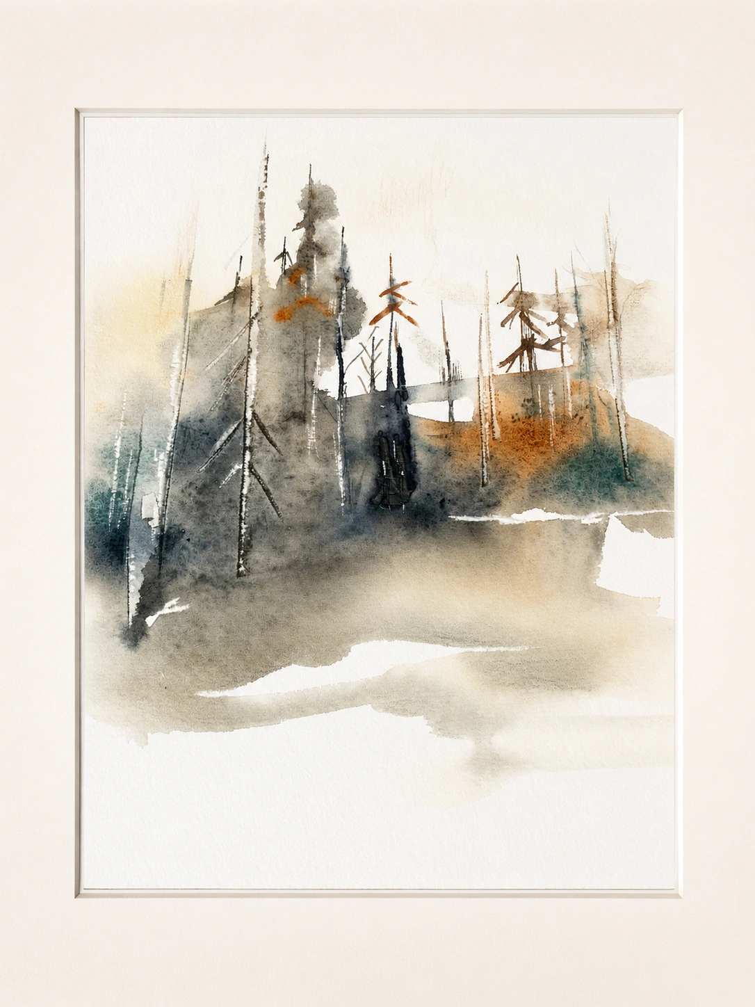 Burnt Forest in Autumn
