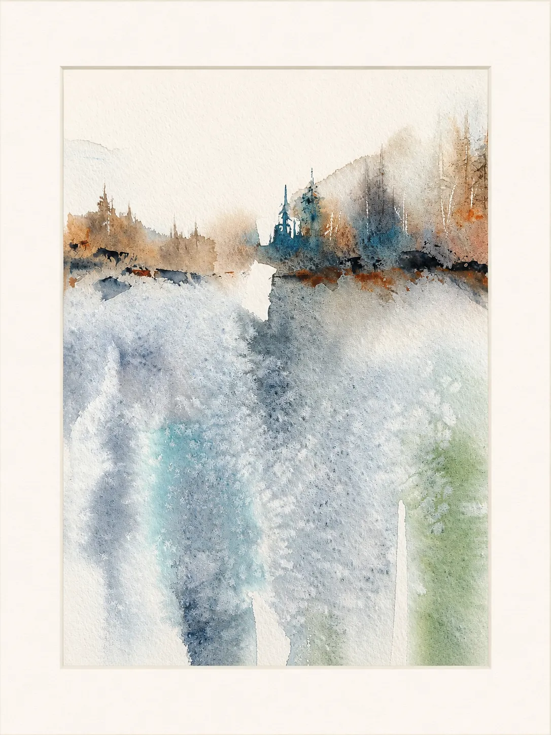 Frozen Falls in Blue