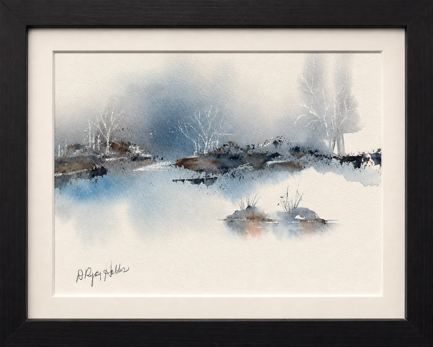 Frozen Pond at Daybreak