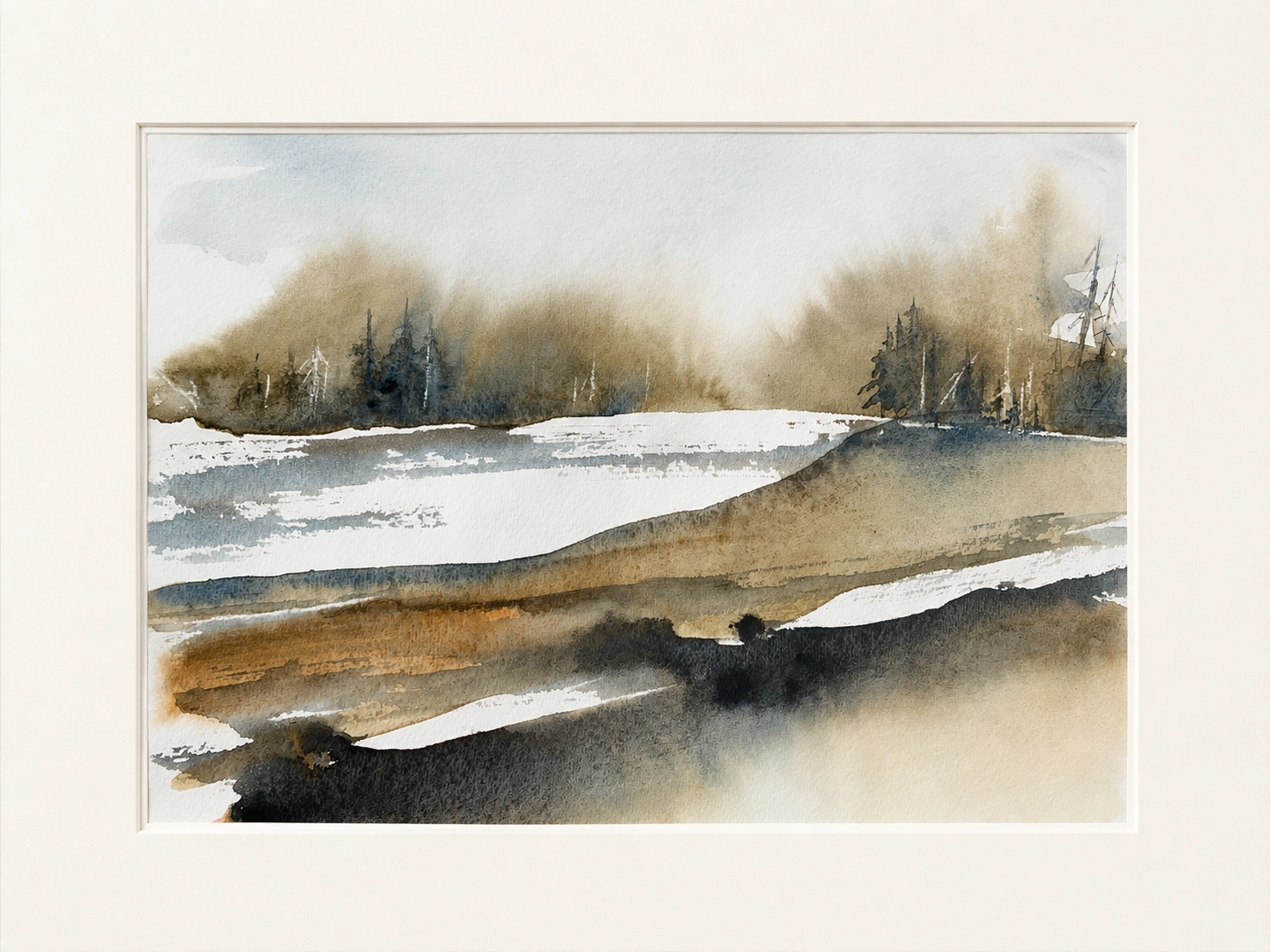 Frozen River Bend