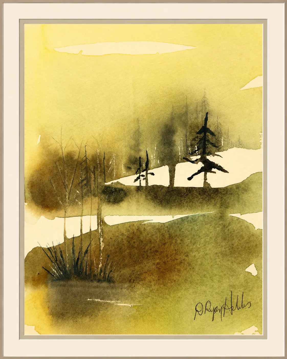 Golden Creek in Winter