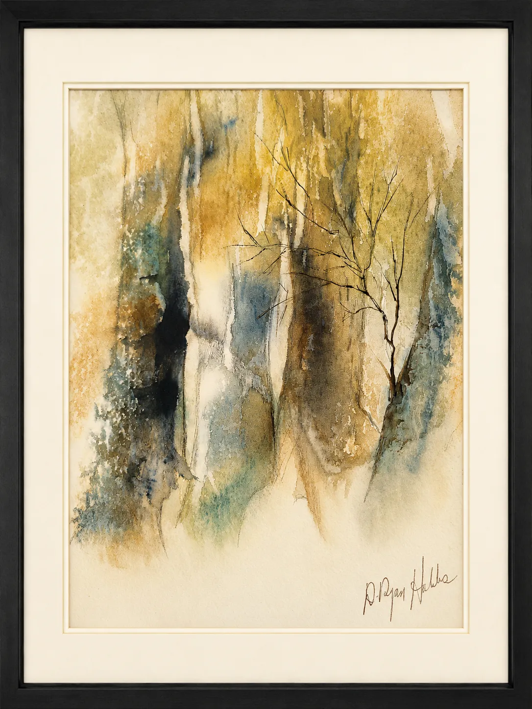 Golden Trunks in Winter