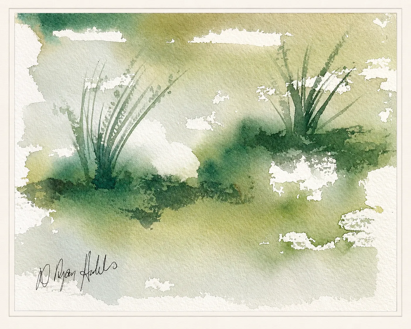 Marsh Grasses in Green