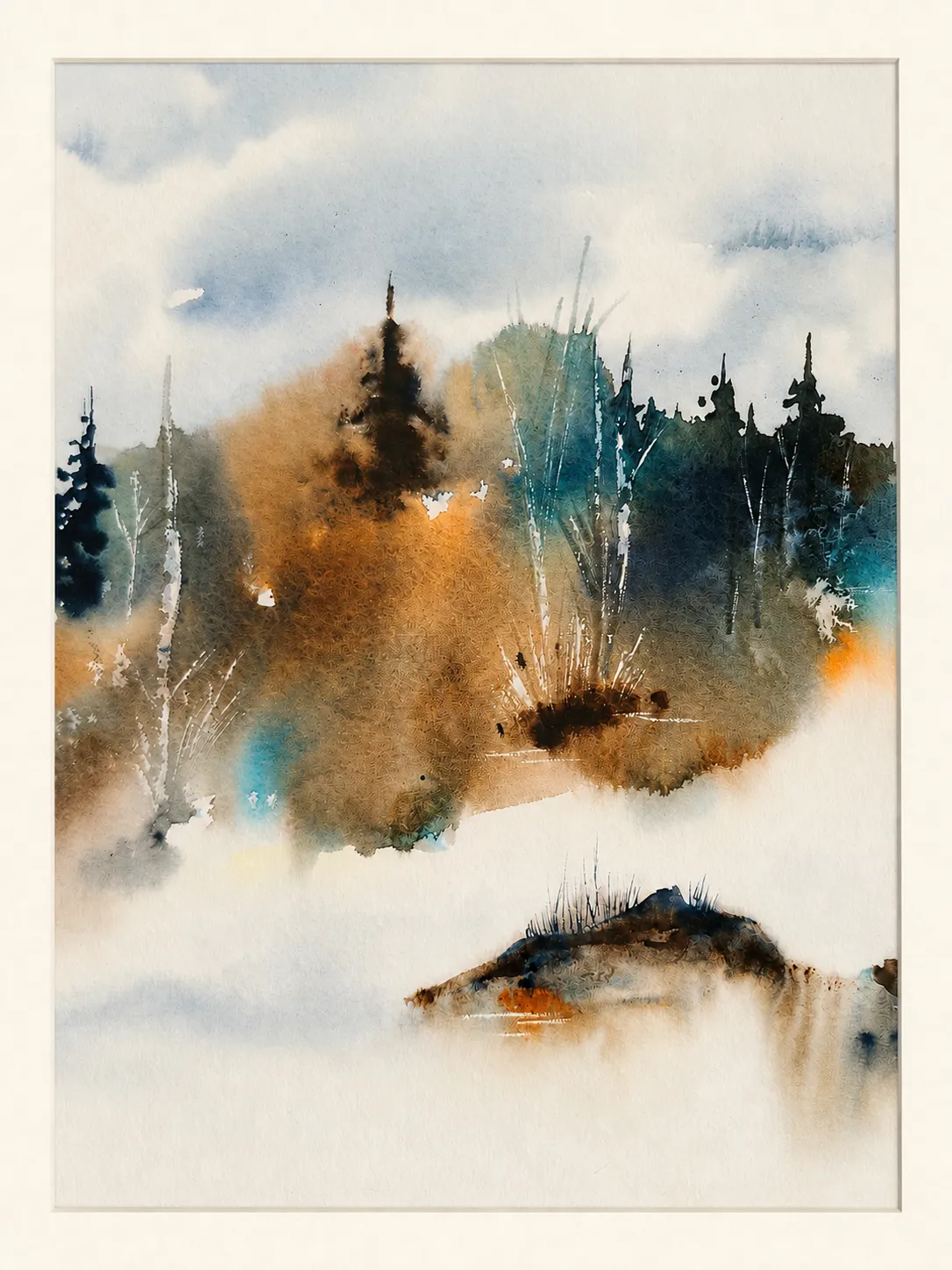 Pines Breaking Through