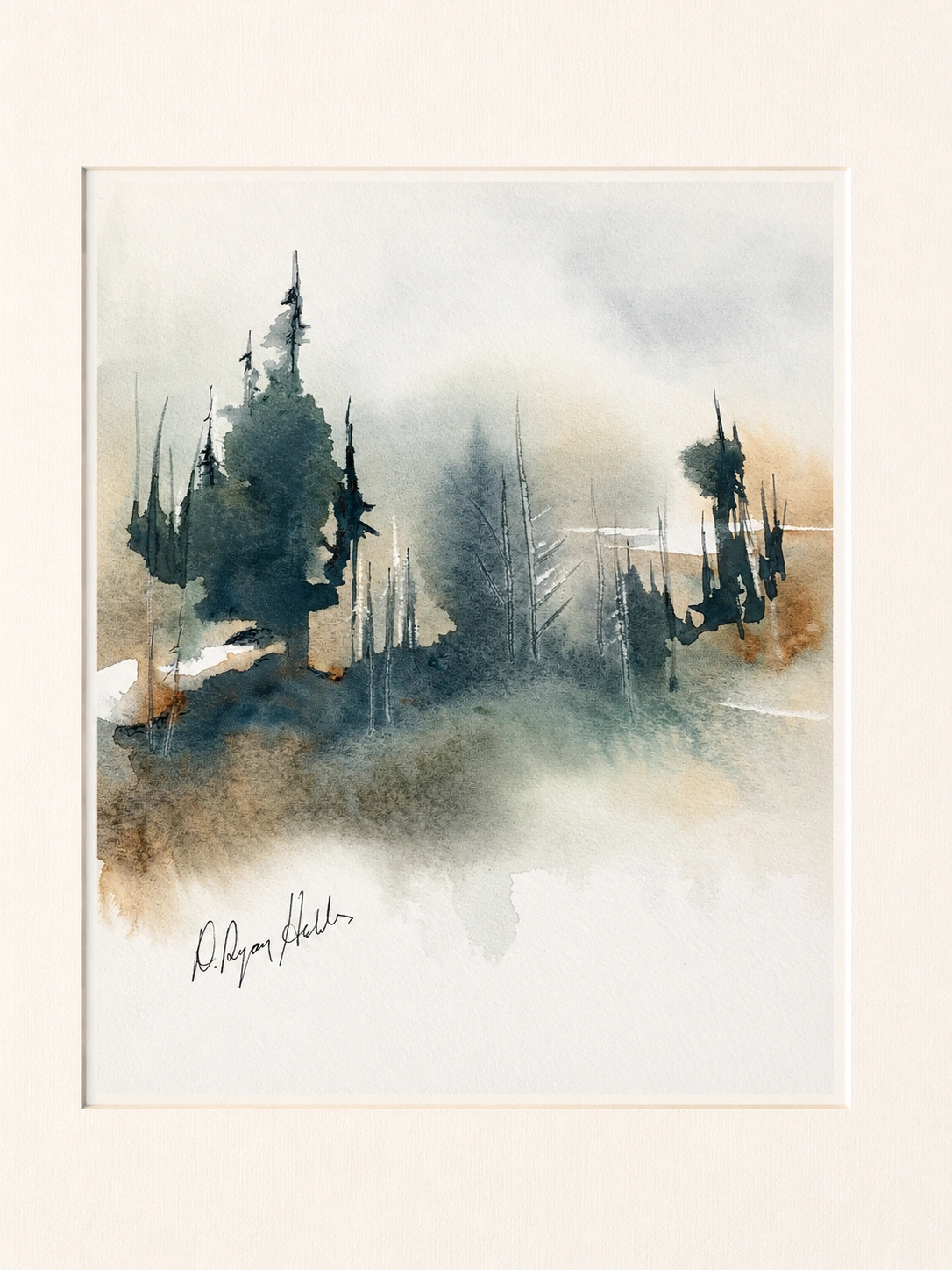 Pines in the Mist