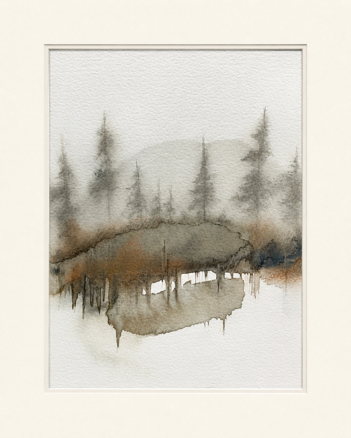 Spruce Island in Fog