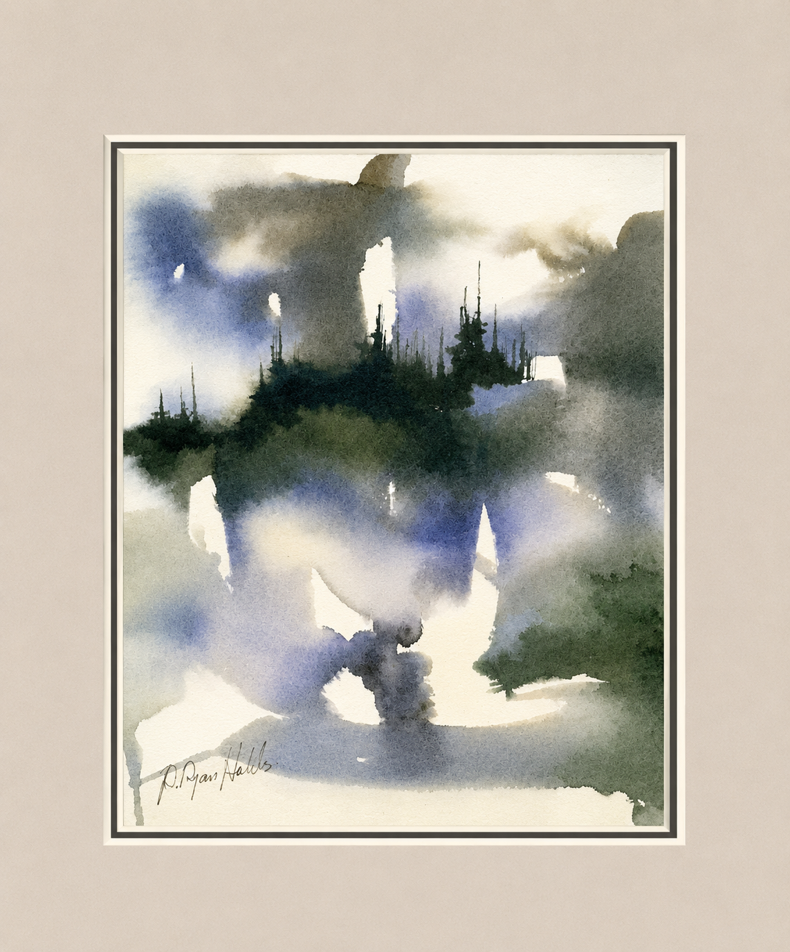 Blue Mist Over the Pines