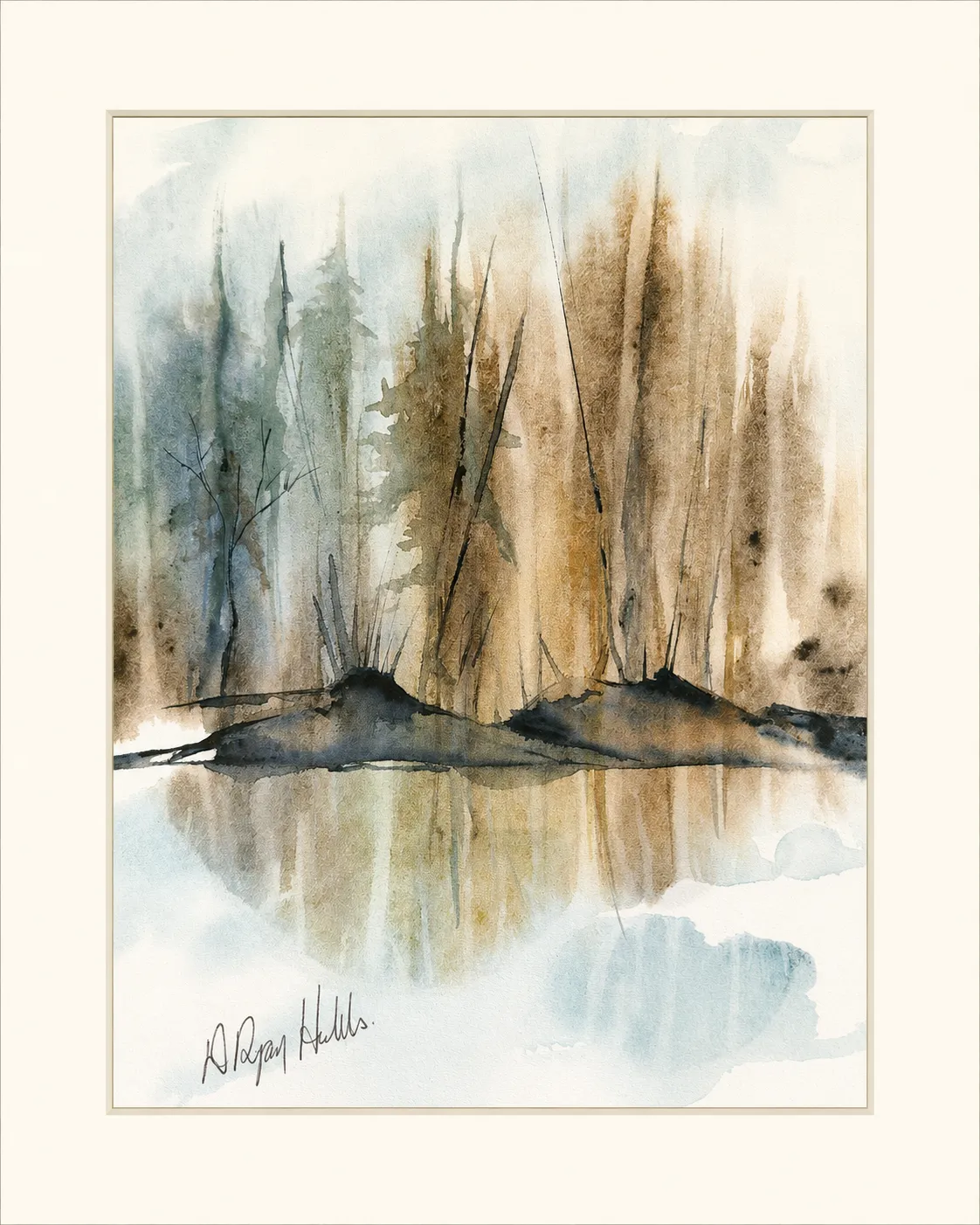 Tamarack Stand Reflected